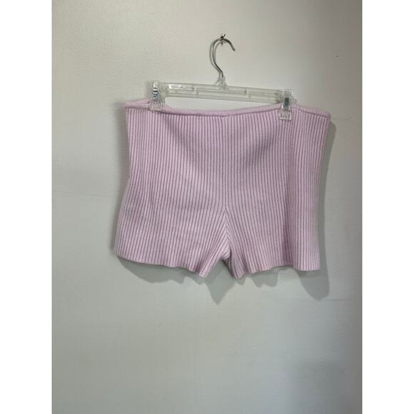 Skims Cozy Rib Knit Shorts Size XL Pink Lounge Intimates Aesthetic Y2K Sleepwear - Picture 2 of 6